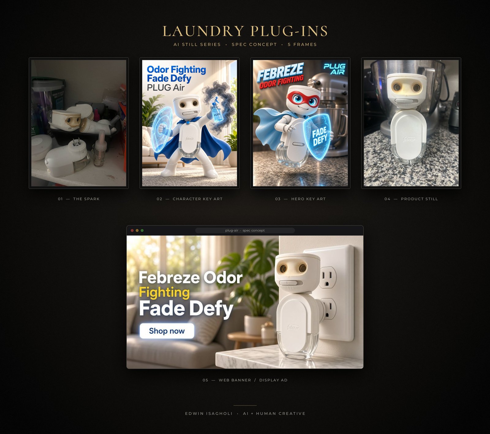 Laundry plug-ins concept — presentation grid